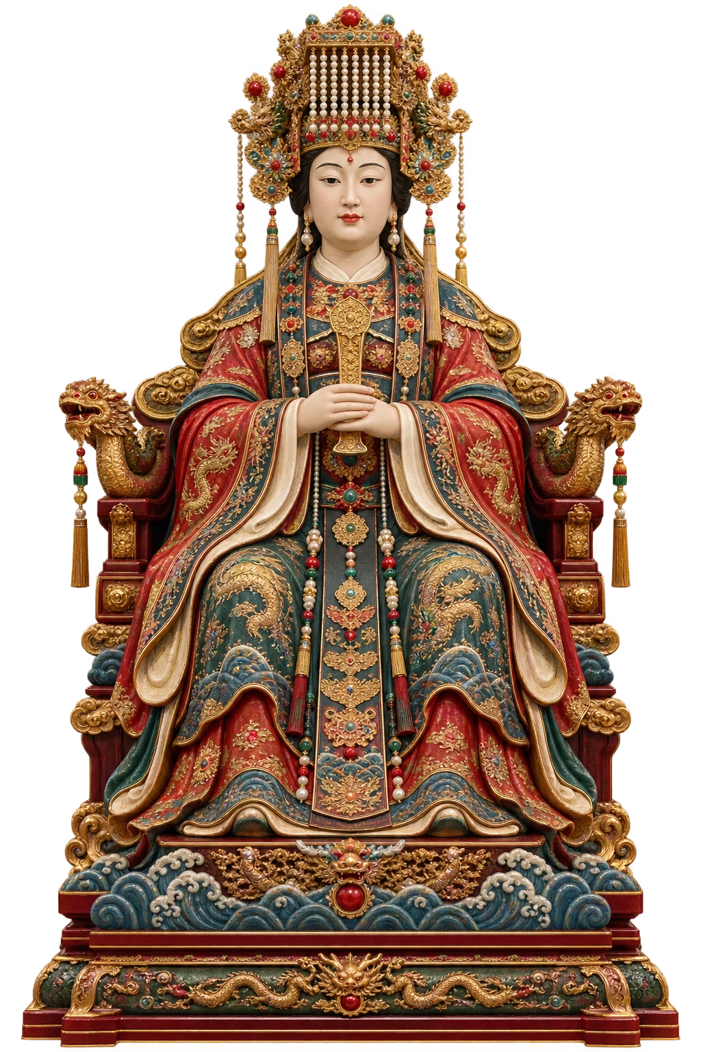 天上聖母・媽祖線上祈福空間聖像與完整座臺