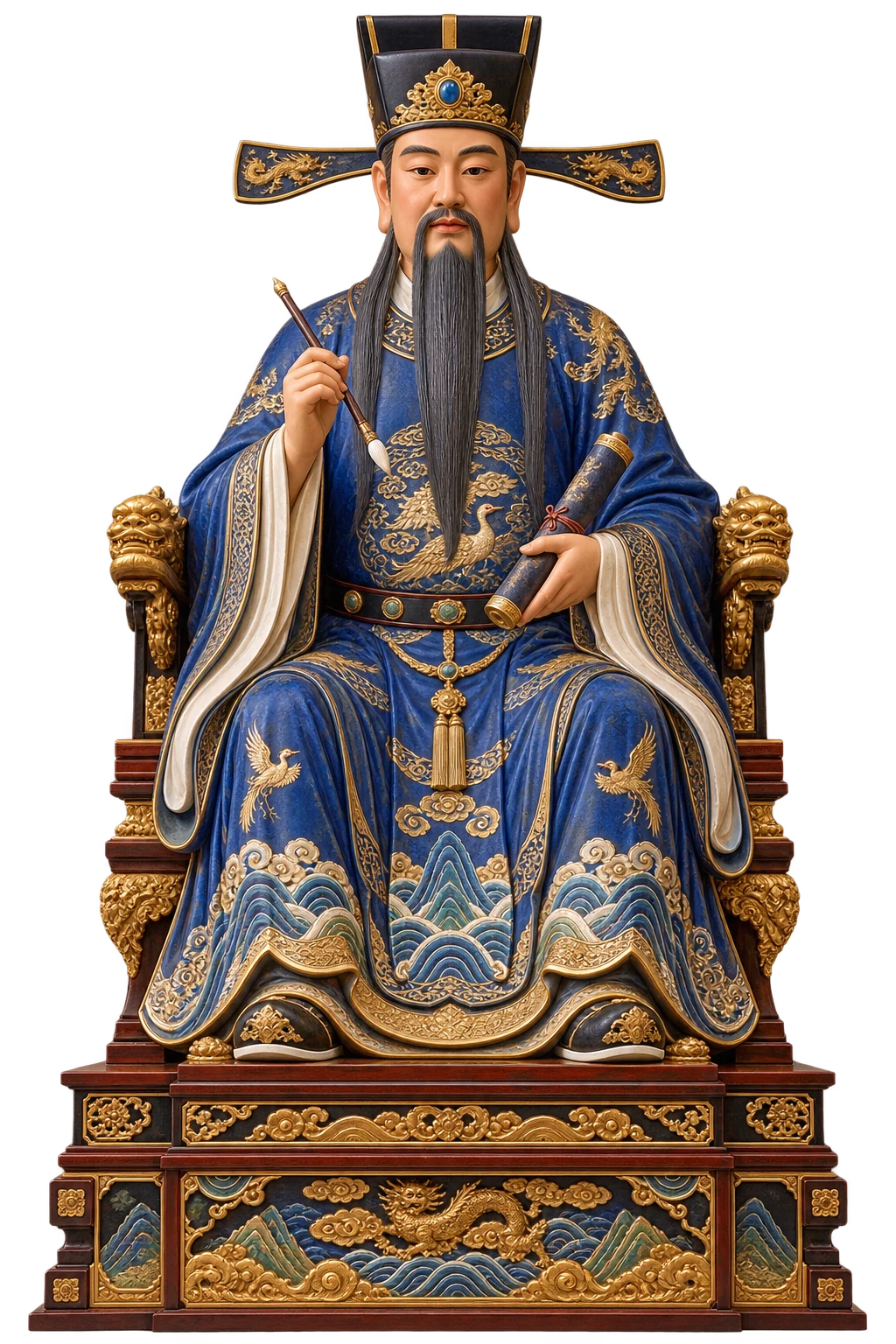 文昌帝君線上祈福空間聖像與完整座臺